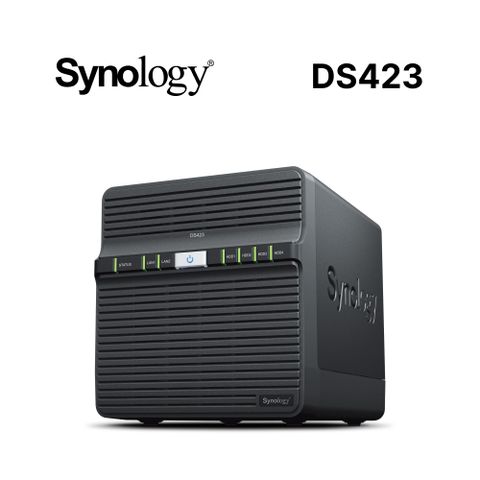 [搭WD 紅標Plus 8TB*2] Synology DS423 4Bay NAS