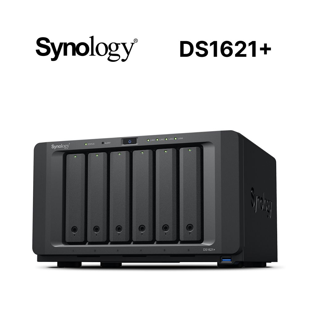  [希捷 IronWolf 4TB*2] Synology DS1621+  NAS (6Bay/AMD/4GB)