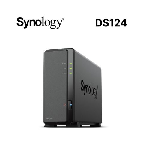 Synology 群暉 [搭希捷IronWolf 12TB*1]  DS124 1Bay NAS