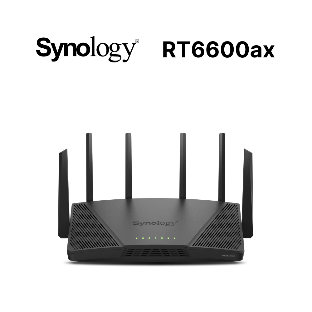 Synology 群暉科技RT6600ax AX6600 三頻Wi-Fi 6 路由器(網路分享器