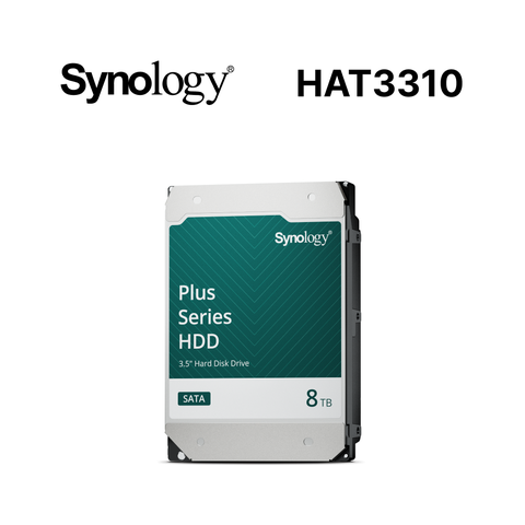 Synology 群暉 HAT3310 PLUS系列 8TB/7200轉/256MB/3.5吋3Y NAS硬碟