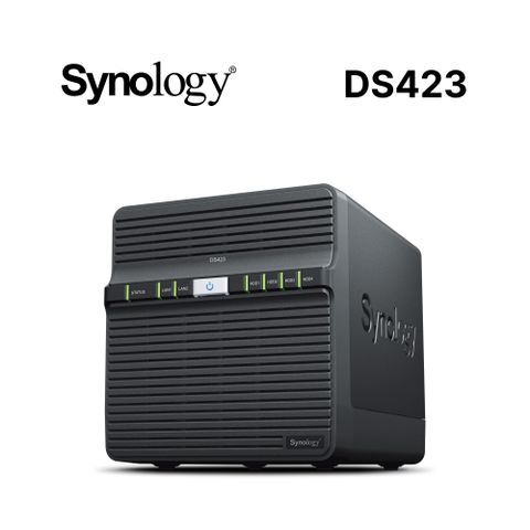 Synology 群暉 DiskStation DS423 (4Bay/Realtek/2GB) NAS 網路儲存伺服器