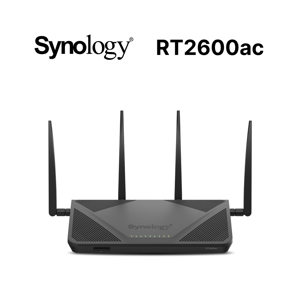 Synology 群暉科技RT2600ac AC2600 雙頻Wi-Fi 路由器(網路分享器) PChome 24h購物