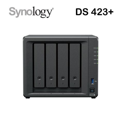 【NAS+Ipcam】Synology DS423+ 4Bay 網路儲存伺服器 + Foscam C5M 網路攝影機(白)