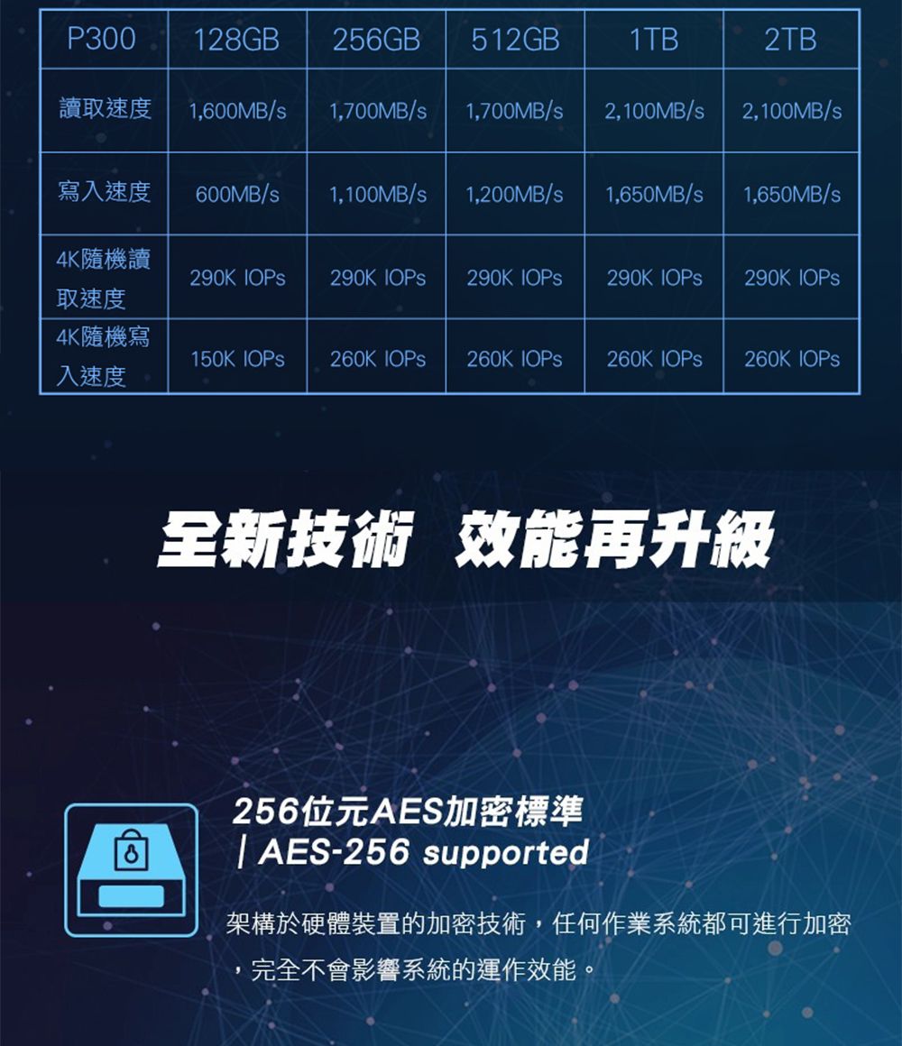 Patriot 美商博帝P300 M.2 2280 PCIe Gen.3x4 (NVMe 1.3) 512GB 固態硬