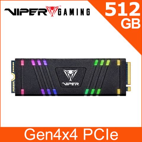 Patriot 美商博帝 VIPER VPR400 512G RGB M.2 2280 PCIE SSD固態硬碟