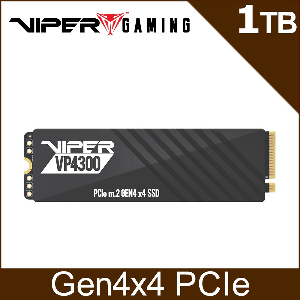 Patriot 美商博帝VIPER VP4300 1TB M.2 2280 PCIE SSD固態硬碟- PChome