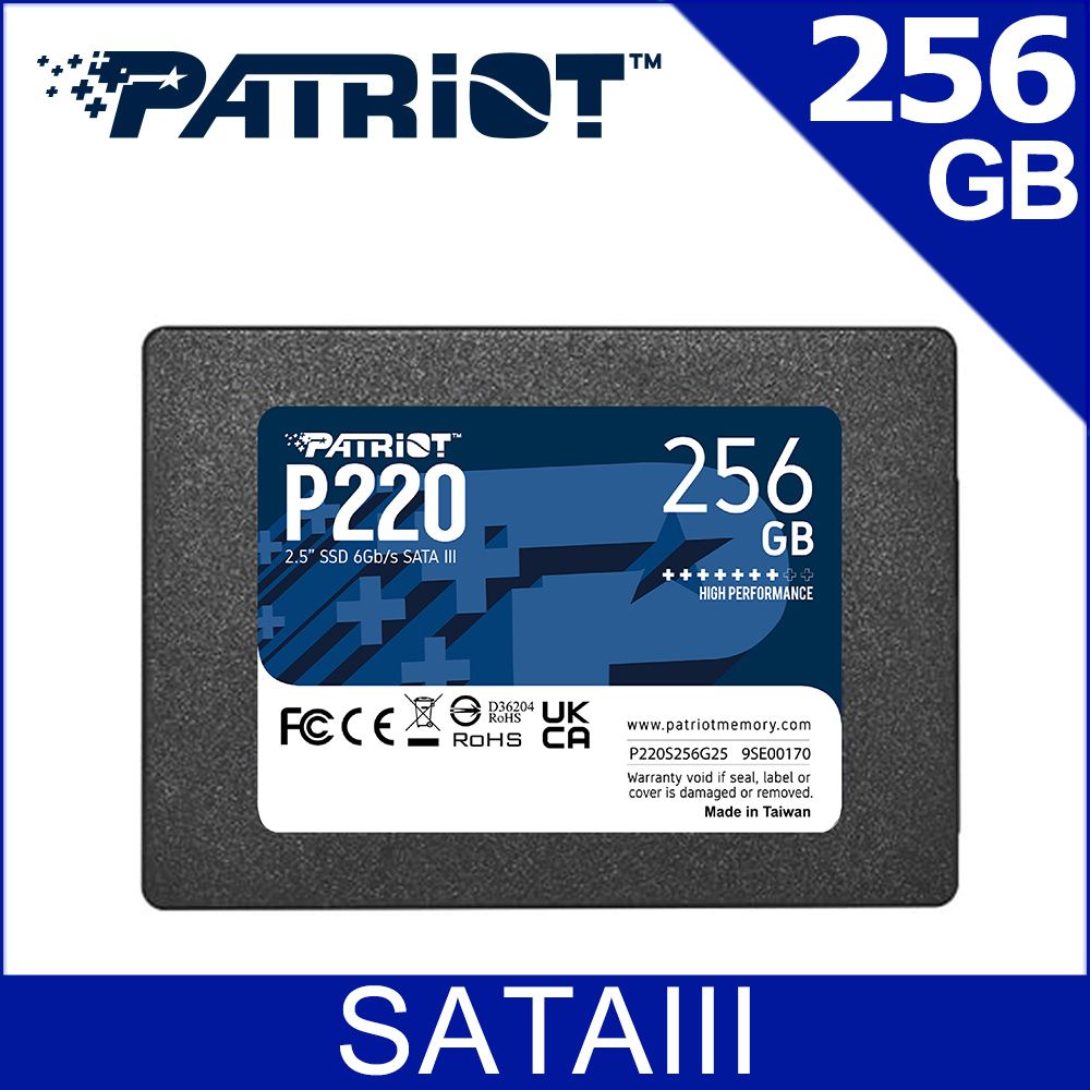 PATRiOT 博帝 美商 P220 256G 2.5吋 SSD固態硬碟