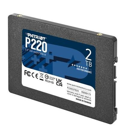 Patriot美商博帝 P220 2TB 2.5吋 SSD固態硬碟