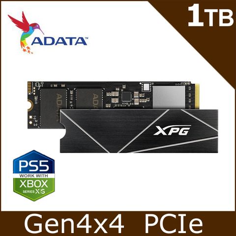 ADATA威剛XPG GAMMIX S70 BLADE 1TB Gen4x4 PCIe SSD固態硬碟