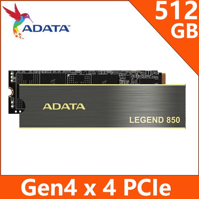 ADATA威剛LEGEND 850 512G PCIe 4.0 M.2 2280 SSD固態硬碟- PChome 24h購物