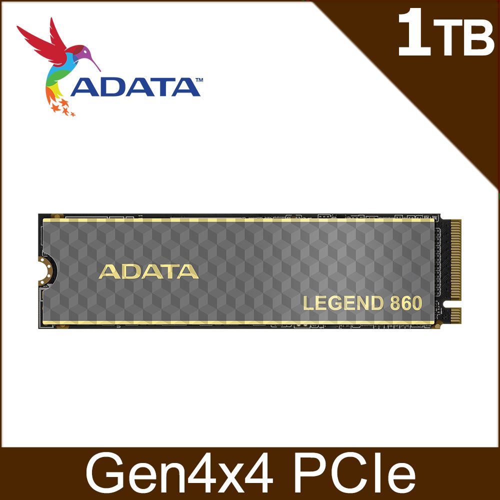 ADATA 威剛 LEGEND 860 1TB PCIe Gen4x4 M.2 2280 SSD固態硬碟