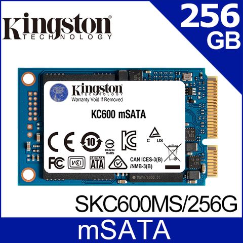 金士頓 Kingston KC600 256GB (mSATA) SSD 固態硬碟 (SKC600MS/256G)