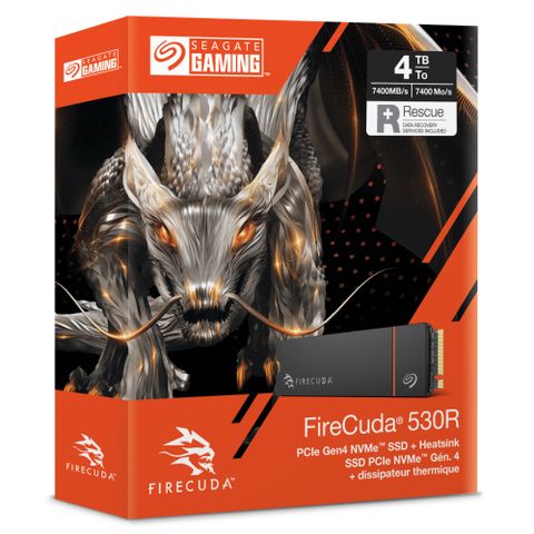 Seagate【FireCuda 530R】4TB Gen4 PCIE SSD(含散熱片)(ZP4000GM3A073)