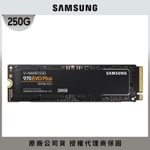 SAMSUNG 三星 970 EVO Plus 250GB NVMeM.2 2280 PCIe 固態硬碟 (MZ-V7S250BW)