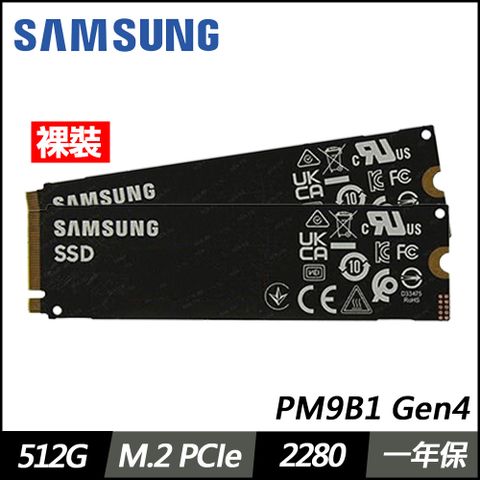 Samsung 三星 PM9B1 512G M.2 2280 PCIE 固態硬碟(兩條)