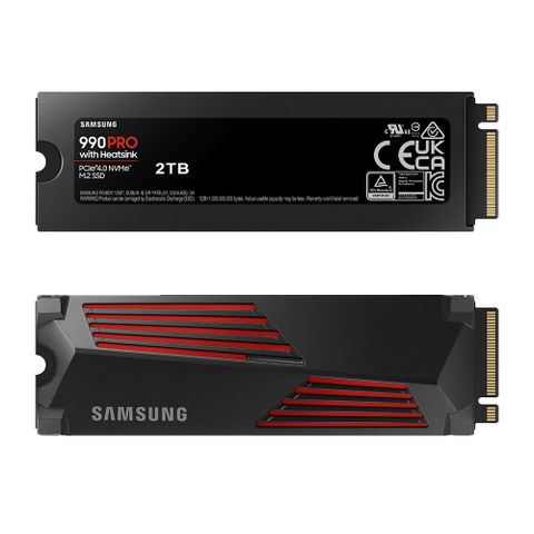 SAMSUNG 三星990 PRO 含散熱片2TB NVMe M.2 2280 PCIe 固態硬碟 (MZ-V9P2T0CW)