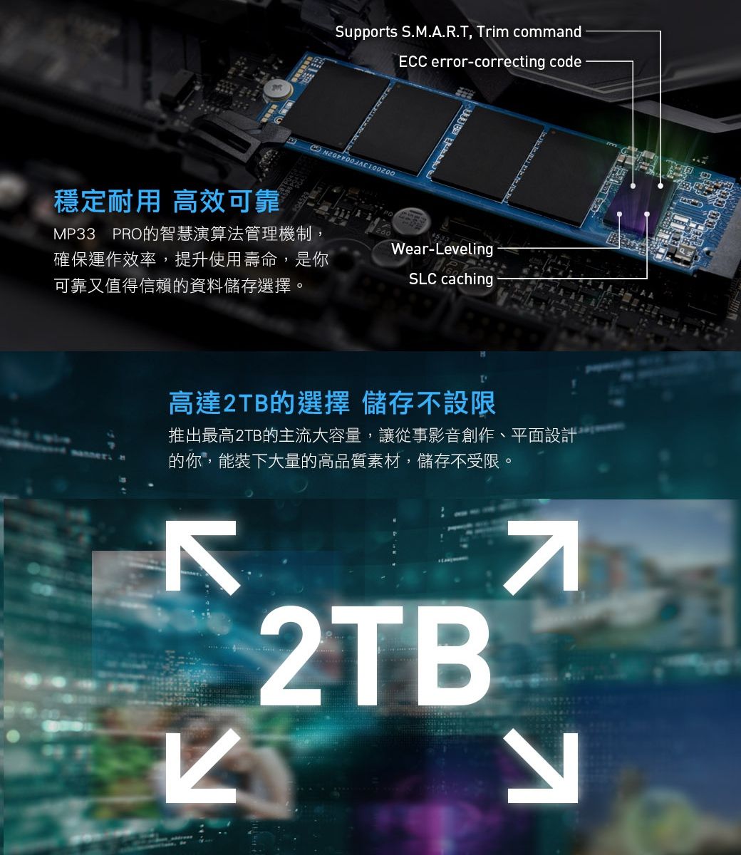 TEAM 十銓MP33 PRO 2TB M.2 PCIe SSD 固態硬碟- PChome 24h購物