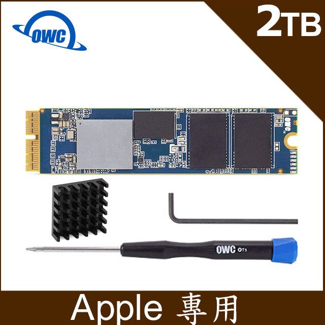 OWC  Aura Pro X2 ( 2.0TB NVMe SSD ) 含工具散熱片的 Mac 升級套件