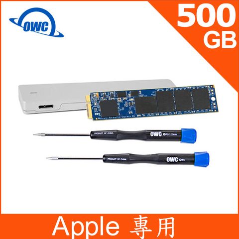 OWC Aura Pro 6G ( 500GB SSD )含工具和 Envoy 外接盒的 Mac 升級套件適用2012 Macbook Air