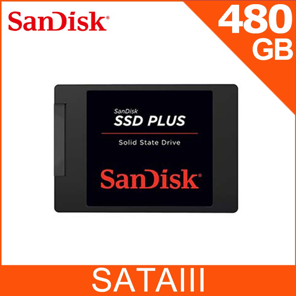 SanDisk SSD Plus 480GB 2.5吋SATAIII固態硬碟(G26) - PChome 24h購物