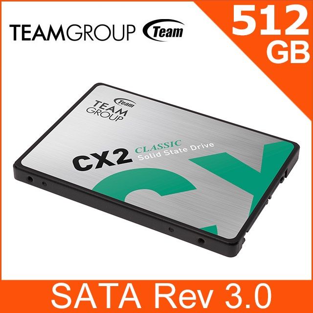 TEAM 十銓CX2 512GB 2.5吋SATAIII SSD 固態硬碟- PChome 24h購物