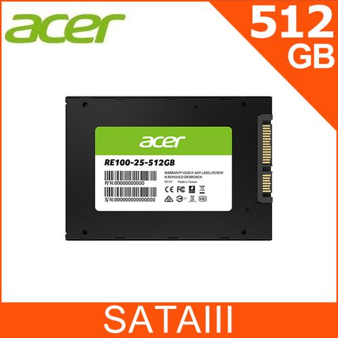 Acer RE100 512GB SATAⅢ 固態硬碟