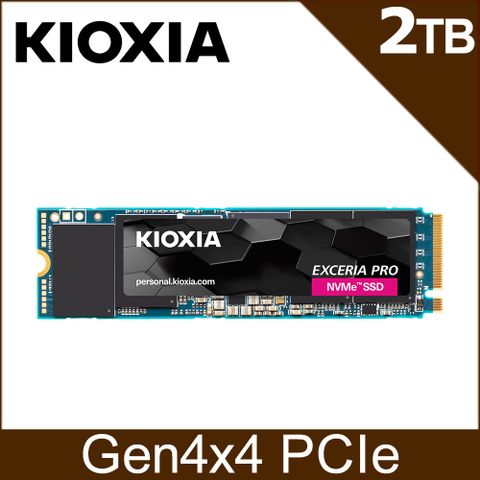 KIOXIA 鎧俠 Exceria Pro SSD M.2 2280 PCIe NVMe 2TB Gen4x4