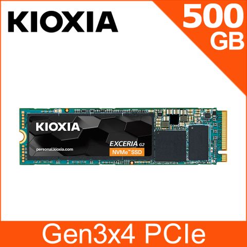KIOXIA 鎧俠 Exceria G2 SSD M.2 2280 PCIe NVMe 500G Gen3x4