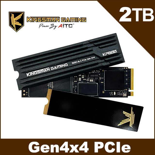 AITC  艾格 KINGSMAN KP800 2TB M.2 PCIe NVMe Gen4x4 SSD固態硬碟