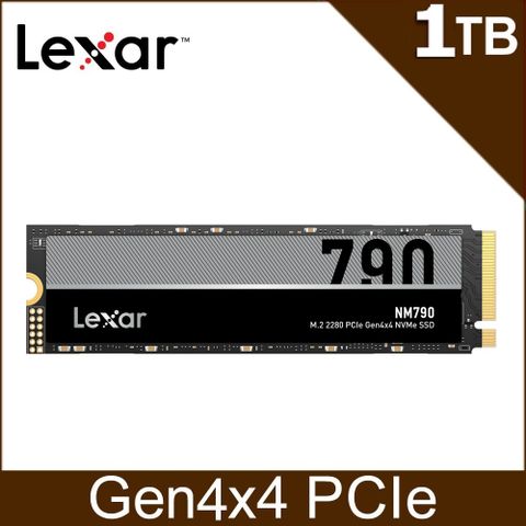 Lexar 雷克沙 NM790 M.2 2280 PCIe Gen4x4 NVMe 1TB 固態硬碟