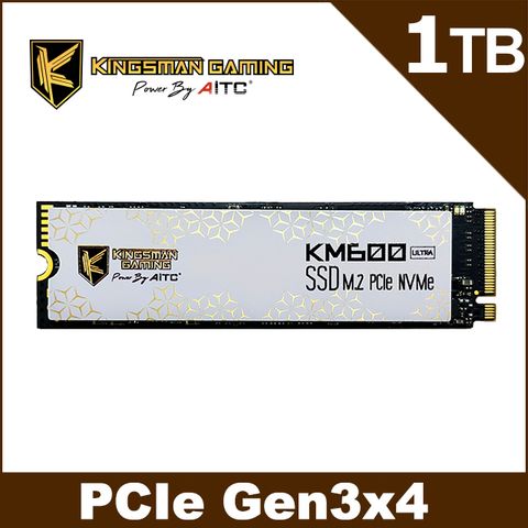 AITC 艾格 KINGSMAN KM600 ULTRA SSD 1TB M.2 2280 PCIe 固態硬碟