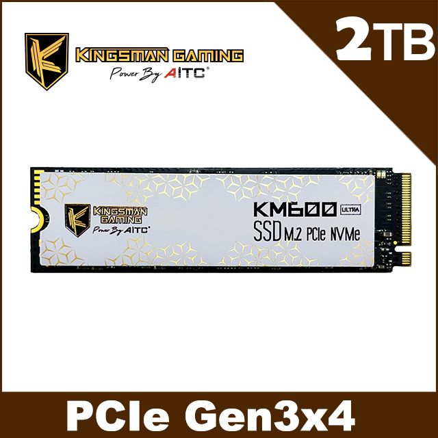 AITC 艾格 KINGSMAN KM600 ULTRA SSD 2TB M.2 2280 PCIe 固態硬碟