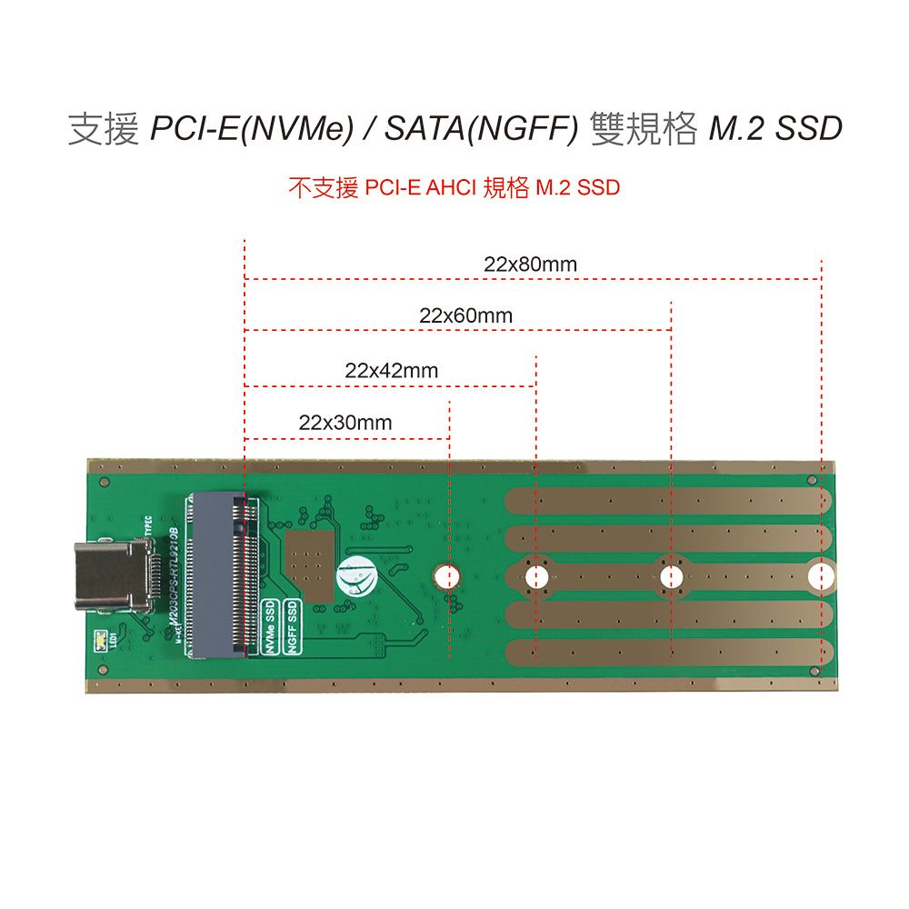 伽利略M.2(NVMe) PCI-E SSD to USB3.1 Gen2 - PChome 24h購物