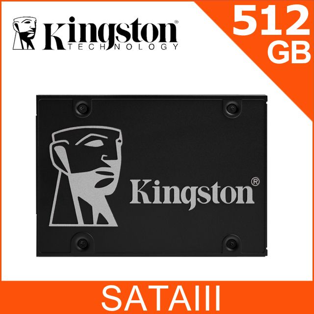 Kingston 金士頓   KC600 512GB 2.5吋SSD 固態硬碟 (SKC600/512G)