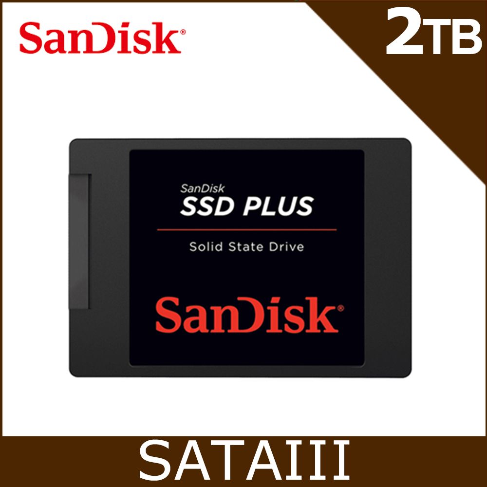 SanDisk SSD Plus 2TB 2.5吋SATAIII固態硬碟(G26) - PChome 24h購物