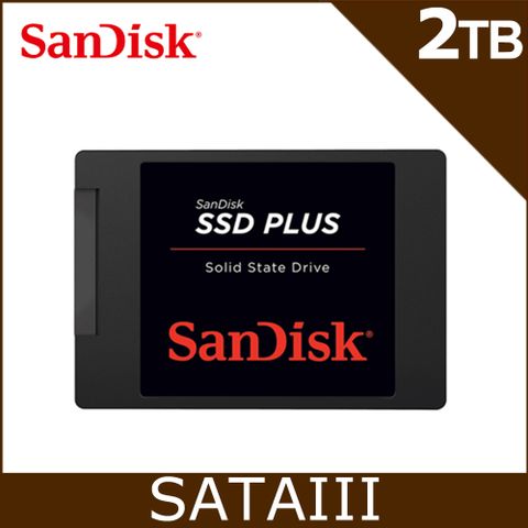 ★加送運動背包 送完為止★SanDisk SSD Plus 2TB 2.5吋SATAIII固態硬碟(G26)
