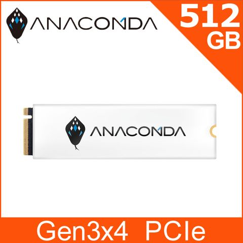 ANACOMDA 巨蟒 i3 512GB Gen3x4 M.2 2280 PCIe SSD固態硬碟