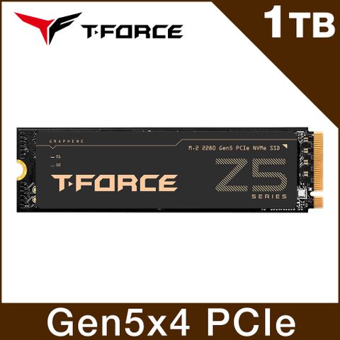 TEAM十銓 T-FORCE Z540 1TB M.2 PCIe Gen5 固態硬碟 五年保固