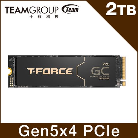 Team 十銓 T-FORCE GC PRO 2TB M.2 PCIe Gen5 SSD固態硬碟 五年保固