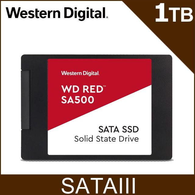 WD 紅標SA500 1TB SSD 2.5吋NAS固態硬碟(紅標) - PChome 24h購物