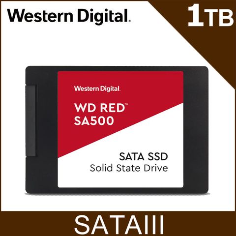 WD 紅標 SA500 1TB SSD 2.5吋NAS固態硬碟(紅標)