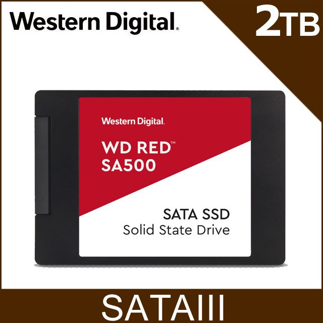 WD 紅標SA500 2TB SSD 2.5吋NAS固態硬碟(紅標) - PChome 24h購物