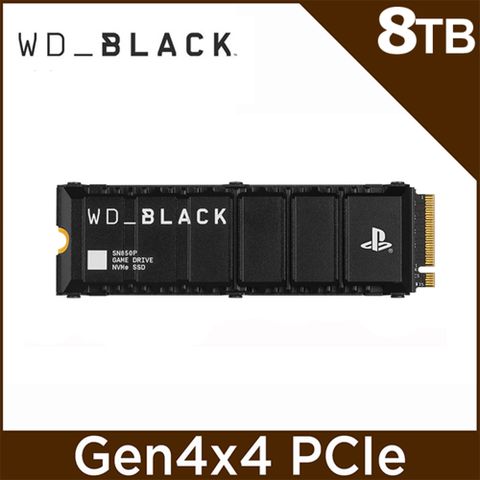 WD 威騰 BLACK 黑標 SN850P 8TB M.2 NVMe PCIe SSD固態硬碟 OFFICIALLY LICENSED FOR PS5