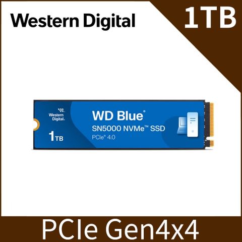 WD 威騰 藍標 SN5000 1TB M.2 PCIe 4.0 NVMe SSD