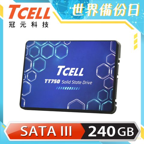 TCELL 冠元- TT750 240GB 2.5吋 SATAIII SSD固態硬碟