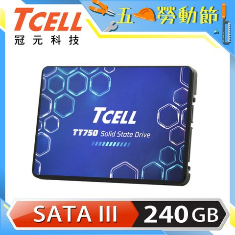 TCELL 冠元- TT750 240GB 2.5吋 SATAIII SSD固態硬碟