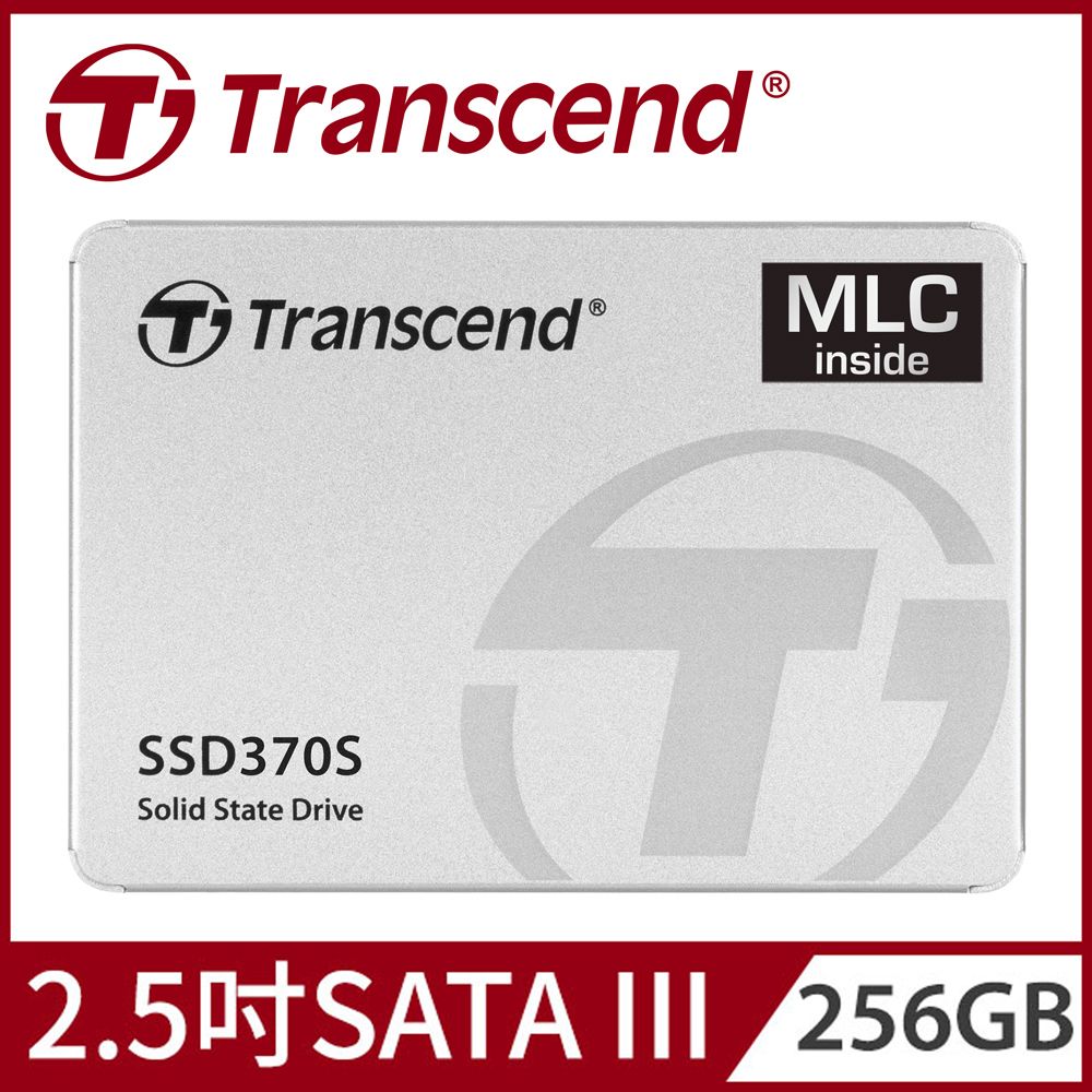 【Transcend 創見】256GB SSD370S 2.5吋SATA III SSD固態硬碟 (TS256GSSD370S ...