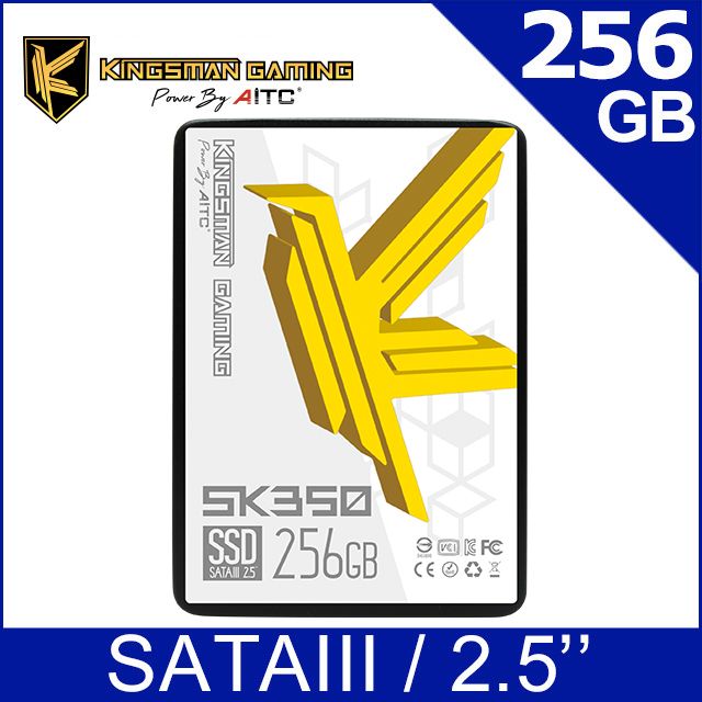 AITC 	 艾格 KINGSMAN SK350 256GB 2.5吋 SATA SSD 固態硬碟