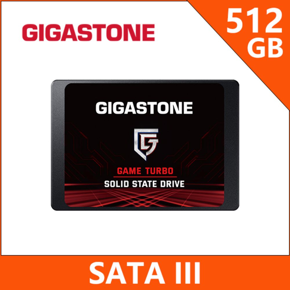 Gigastone 立達  Game Turbo SSD 512GB SATA III 2.5吋固態硬碟(最高讀取560MB/s)